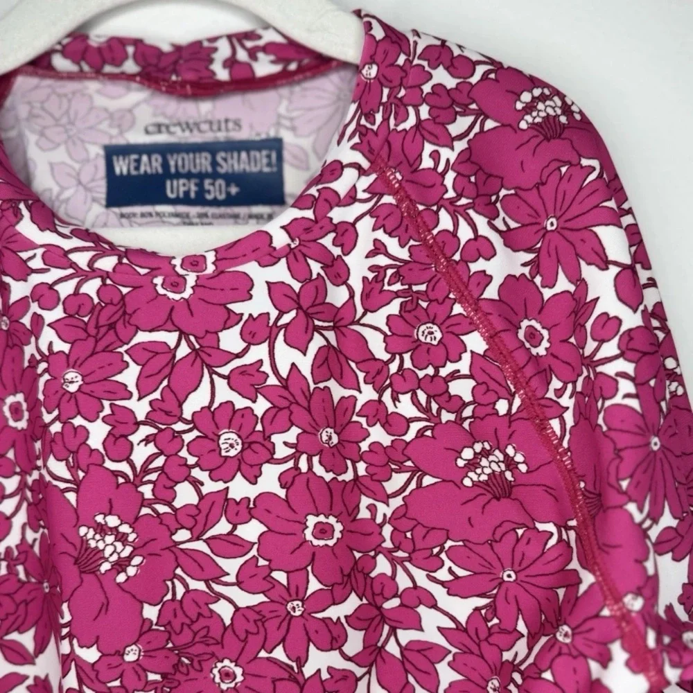J Crew Crewcuts Swim UPF 50 Sun Shirt Liberty London Flower Print 12 Rashguard